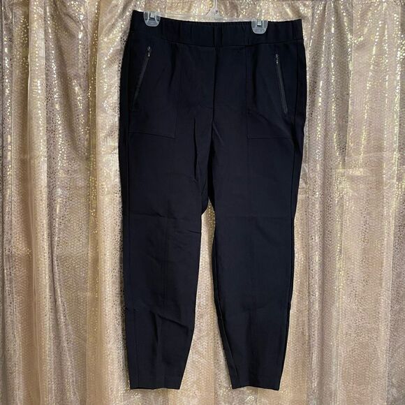 Lane Bryant On The Go black skim ankle pants, size 14 NWOT - Picture 2 of 5